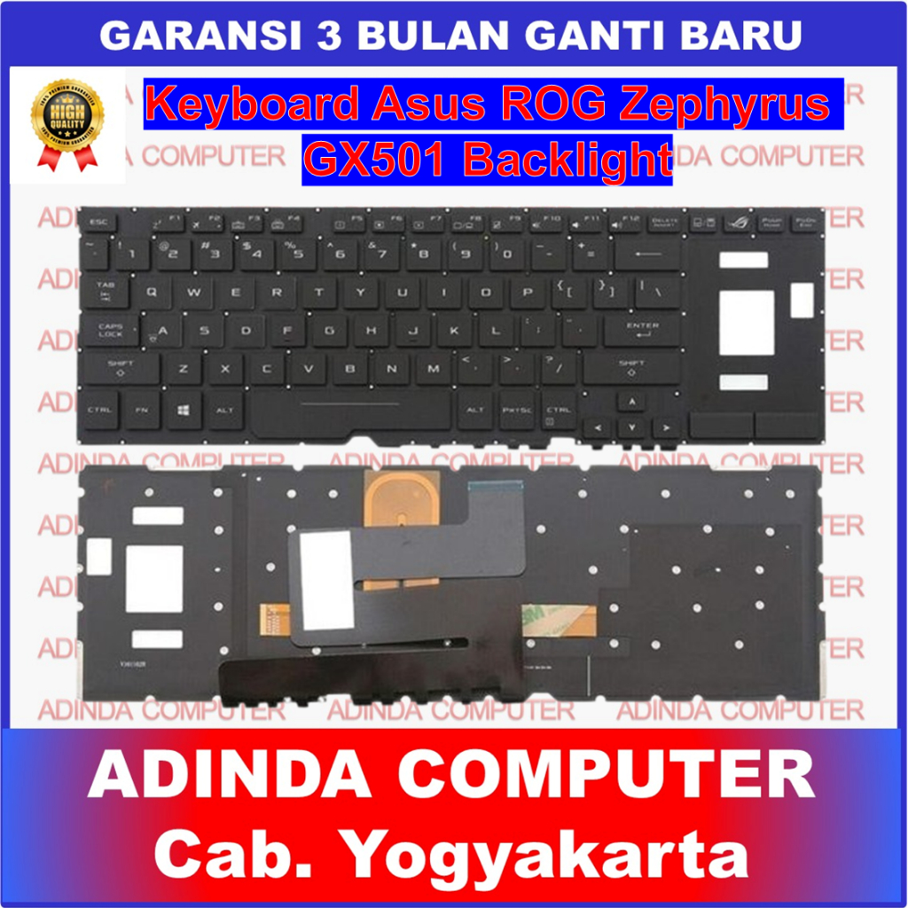Keyboard Asus ROG Zephyrus GX501 GX501GI GX501V GX501VI GX501VIK GX501VS GX501VSK Backlight