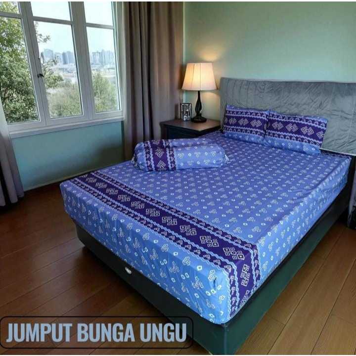 Feraristore Sprei Tinggi 30 Cm 200X200 180X200 160X200 120X200 Jumputan Batik