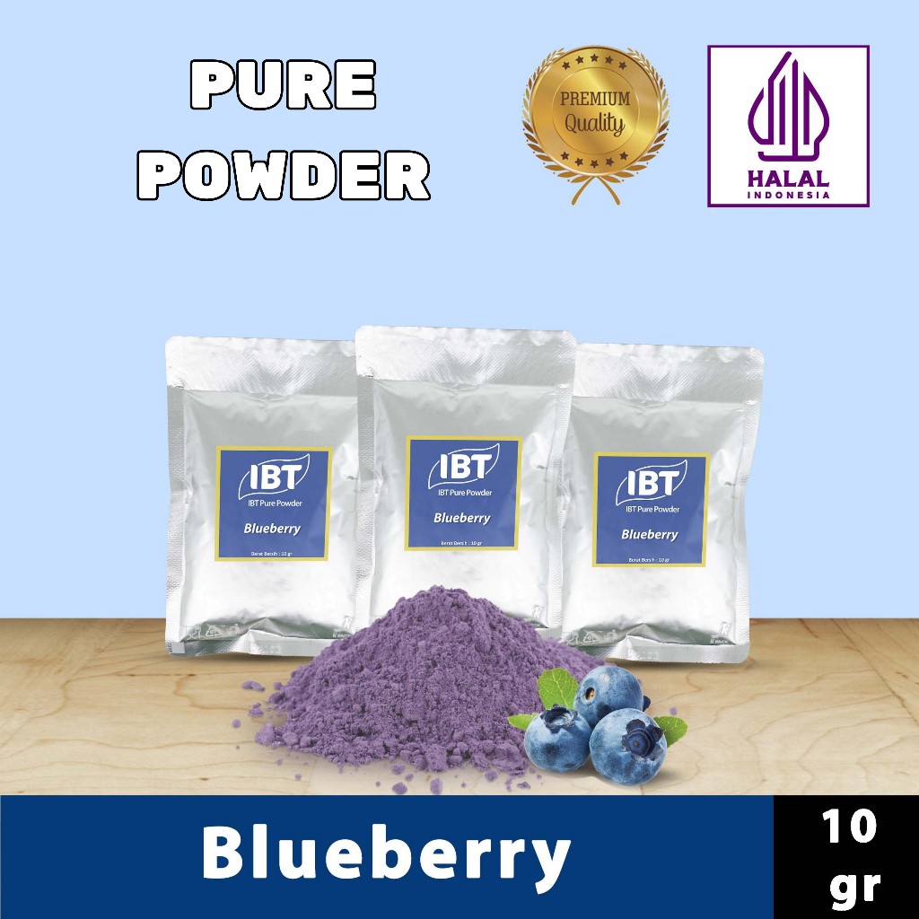 

Pure Blueberry Powder Impor Taiwan Bubuk Essence Bluberi Murni Kualitas Bagus Sachet