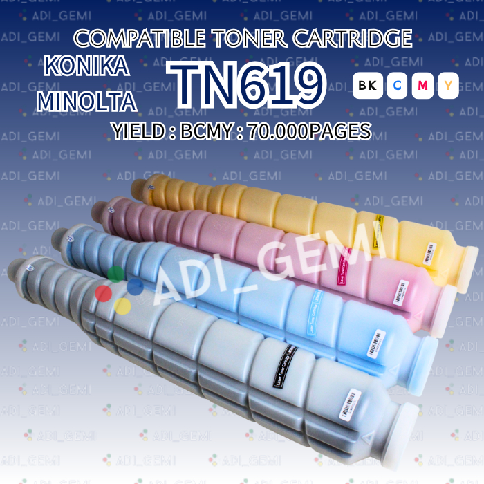 Compatible Toner Cartridge Konika Minolta TN619 TN 619 TN-619 - Bizhub PRO C1060 C1070 C2060 C2070 C