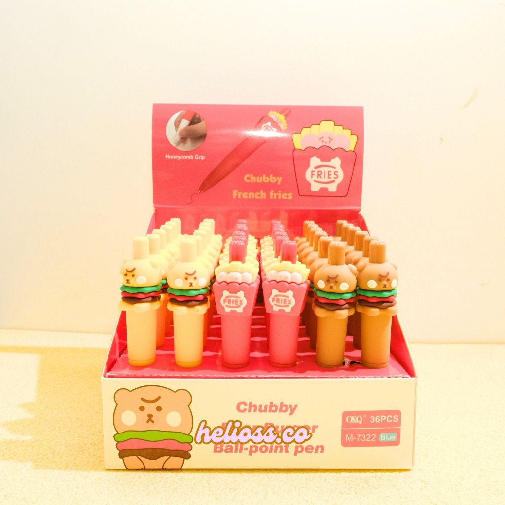 

PULPEN CETEK FAST FOOD MUNGIL MINI PEN GEL PENA MEKANIK BENTUK BURGER KENTANG FRENCH FRIED GEL PEN PENA BOLPEN MEKANK PREMIUM TERMURAH HELIOSS.CO