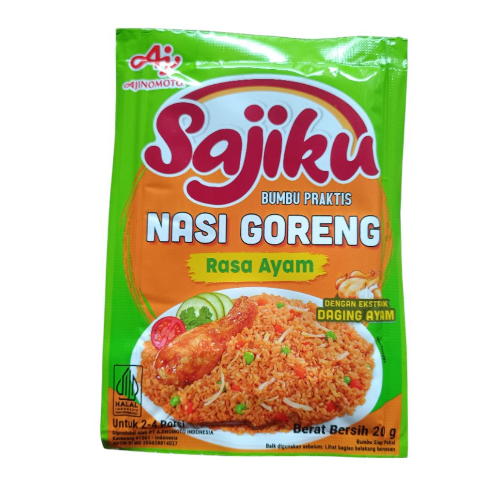 

Bumbu Sajiku Nasi Goreng Rasa Ayam 20gr Ajinomoto