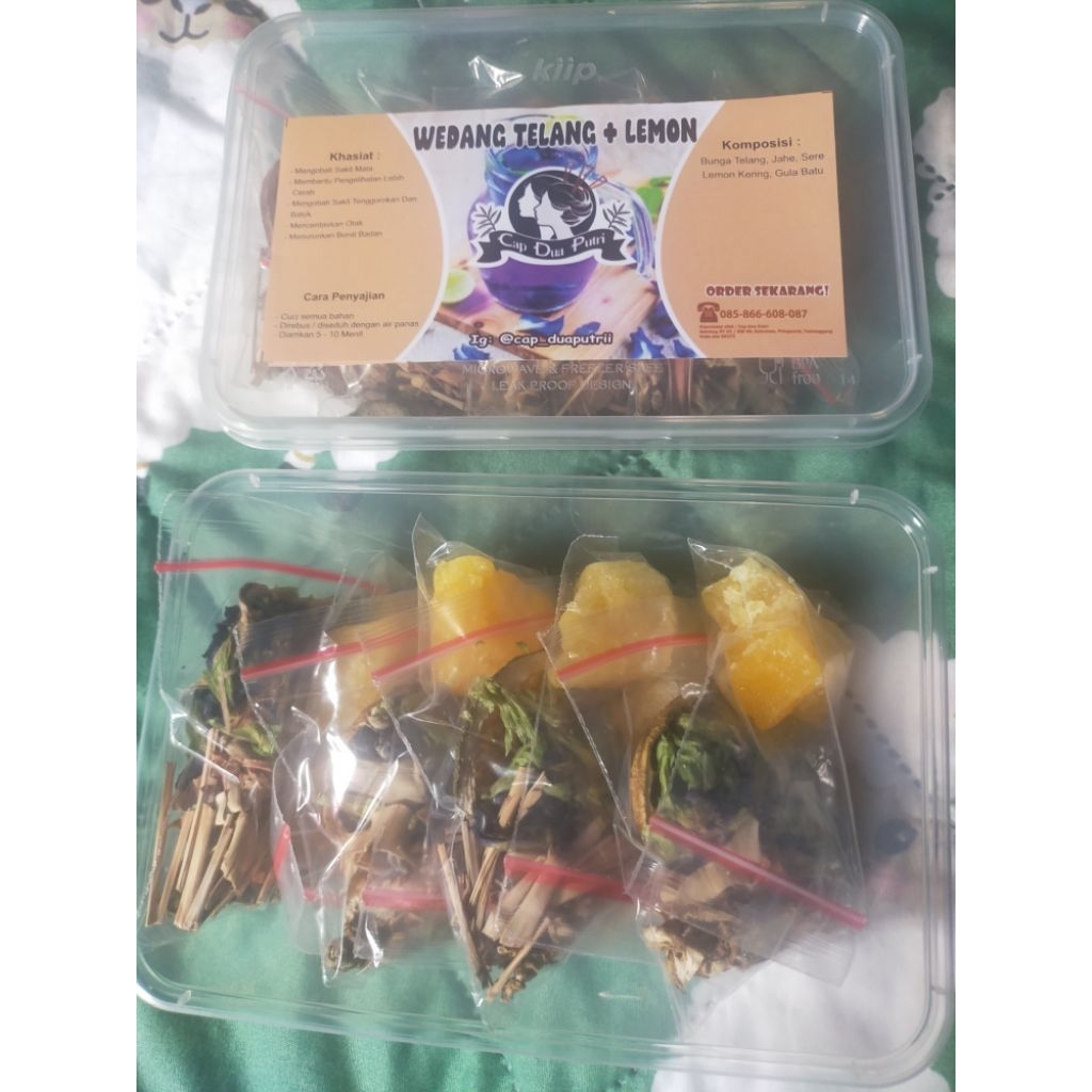 

Wedang Telang+Lemon