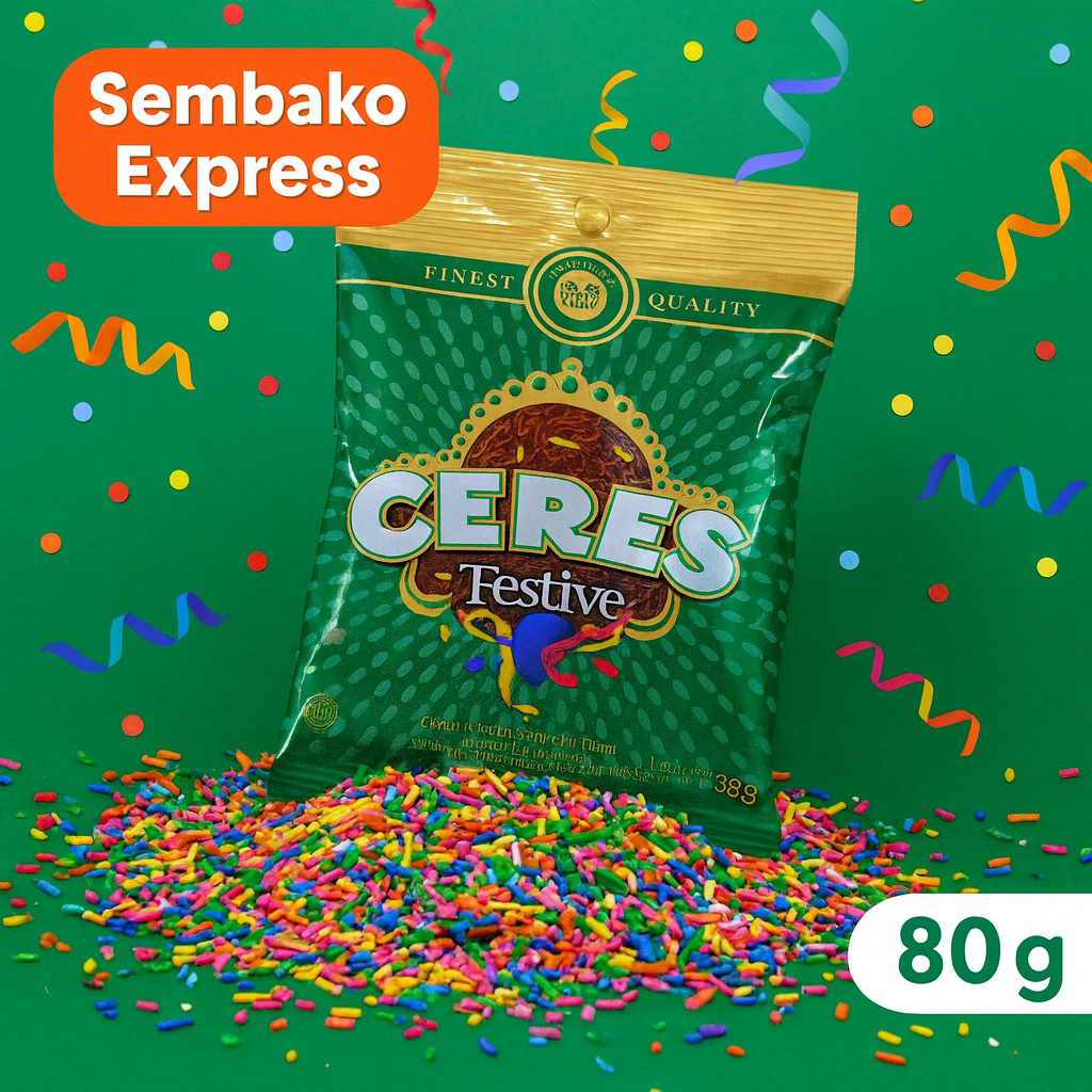 

Ceres Meses Cokelat Warna-Warni Festive 80g
