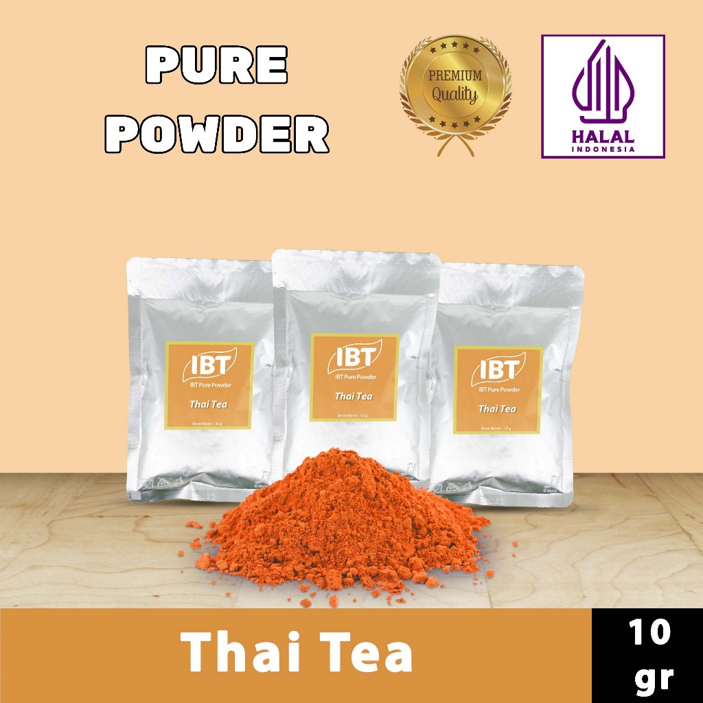 

Pure Thai Tea Powder Impor Taiwan Bubuk Essence Murni Kualitas Bagus Sachet