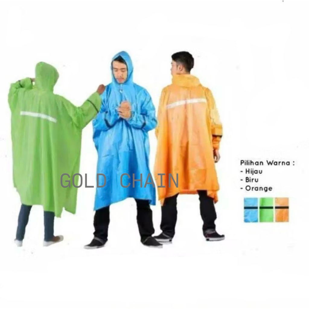 Jas Hujan Ibex Poncho Lengan Colour