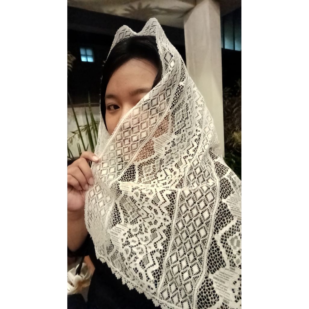 Mantilla Katolik | Kerudung Katolik | Mantilla Oval | Mantilla Theresia Series