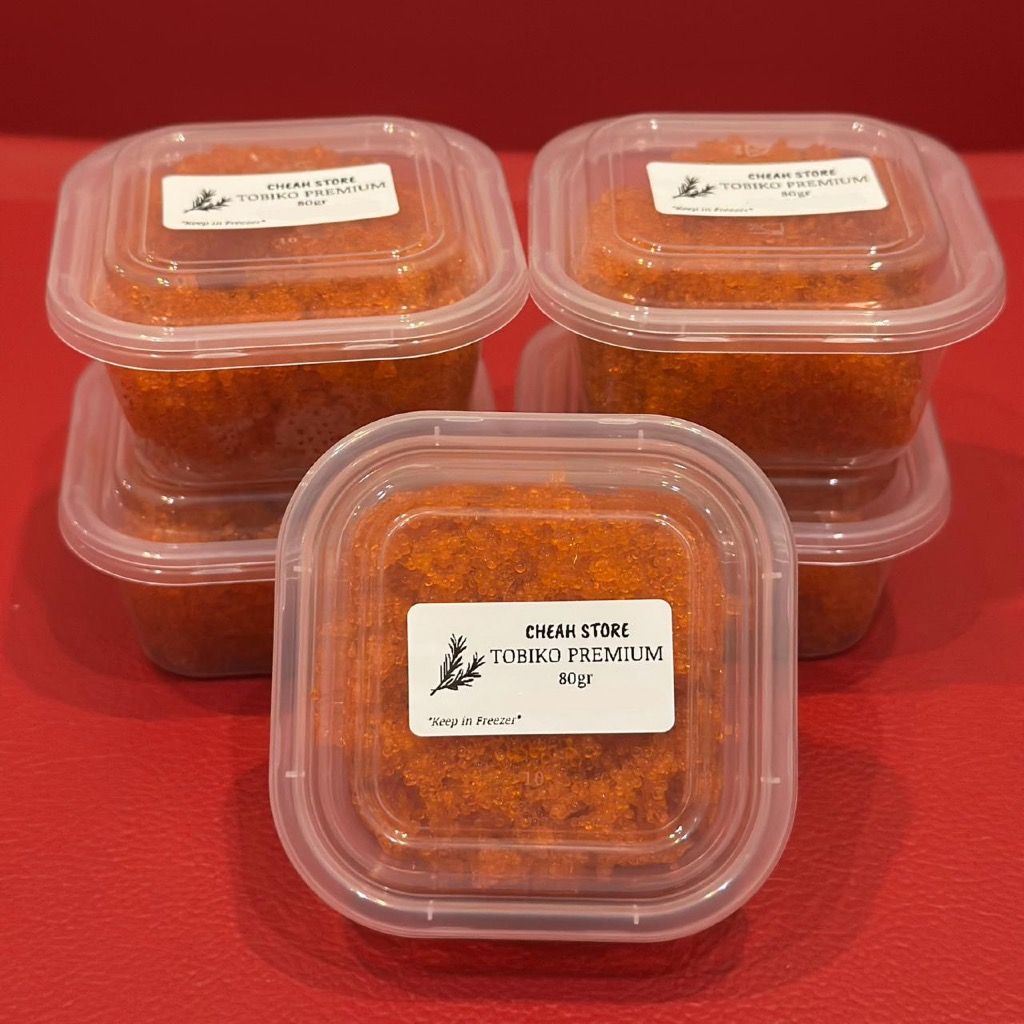 

[CS*403] Tobiko Orange Flying Fish Halal 80gr Telur Ikan Terbang Flying Fish Roe