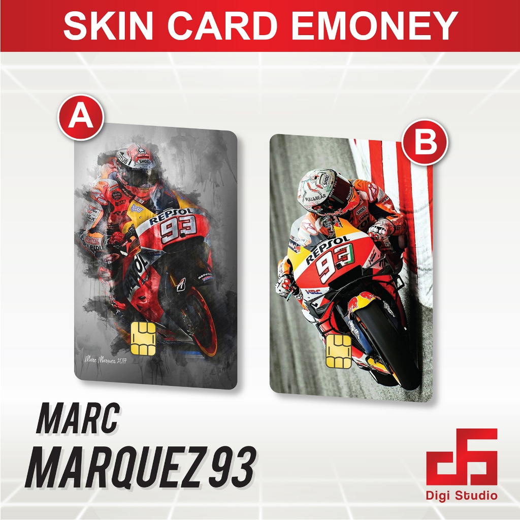 

Digi Studio - Skin Card Black Marc Marquez HONDA - Emoney / Flazz / ATM / Credit Card