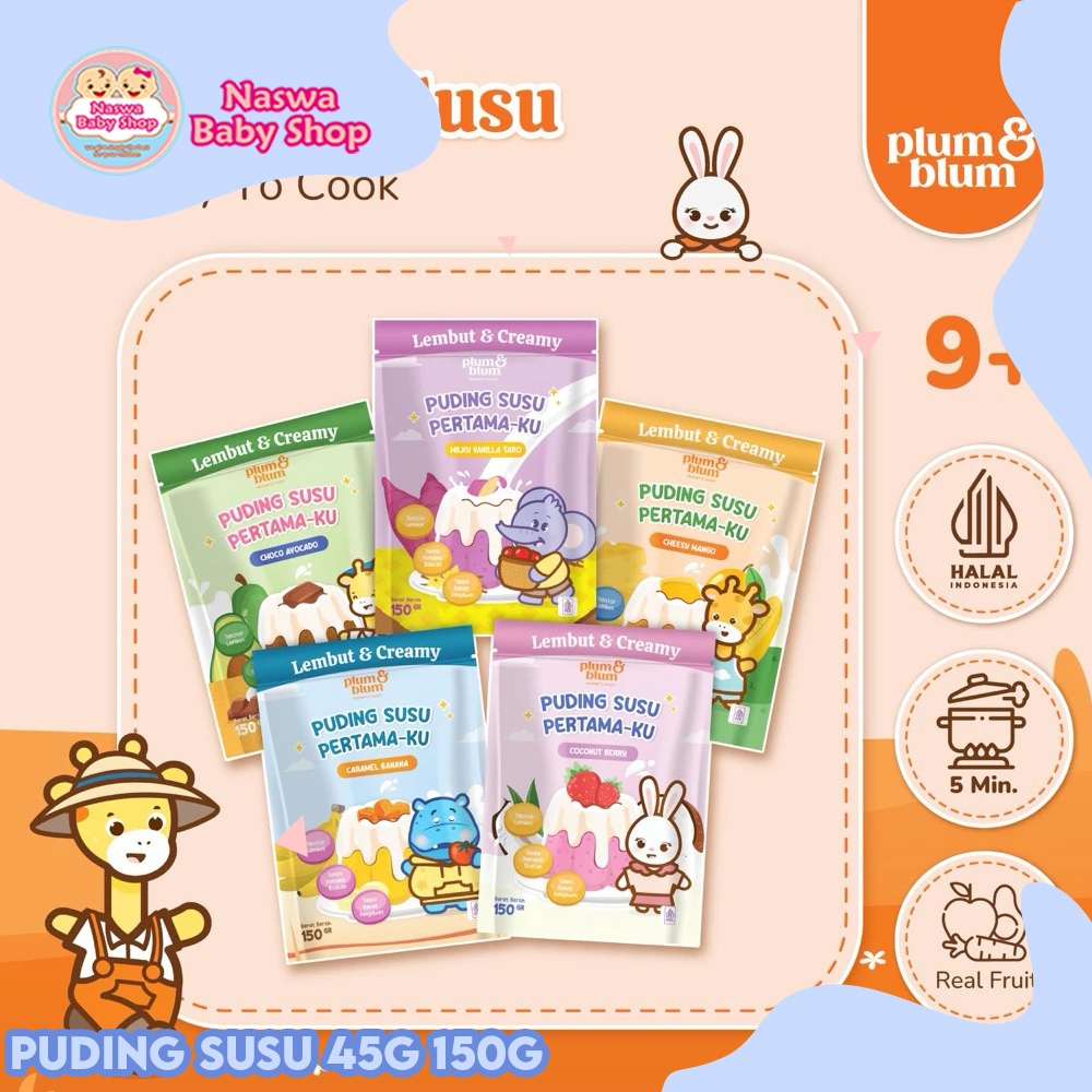 

Plum & Blum Silky Pudding Susu Buah MPASI Bayi Tanpa Pemanis Buatan 45g 150g