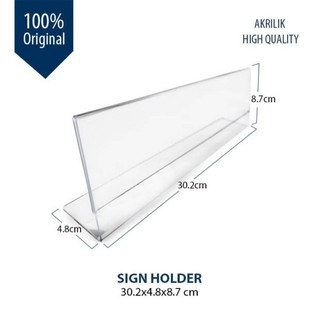 

Display Acrylic Sign Holder 30,2x4,8x8,7 cm
