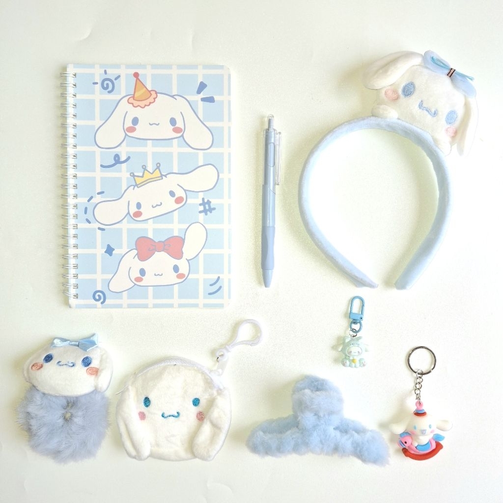 

[BARANG SATUAN CINNAMOROLL] Barang serba cinnamoroll / printilan cinnamoroll