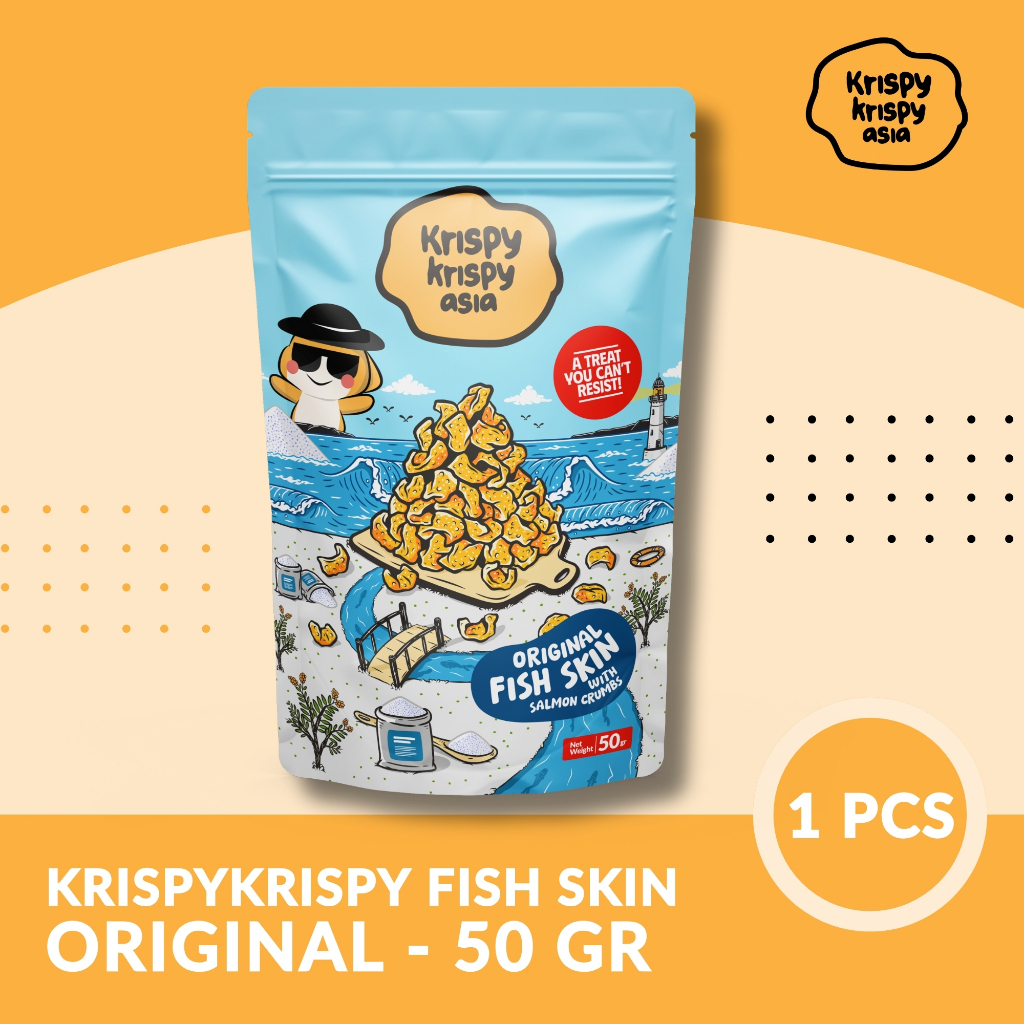 

Kerupuk Kulit Ikan Original Fish Skin Krispy Krispy Asia - Premium HALAL