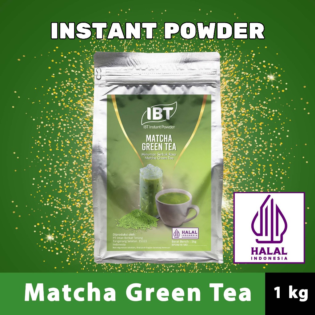 

Bahan Minuman Bubuk Rasa Matcha Green Tea Serbuk Instant IBT Drink Powder