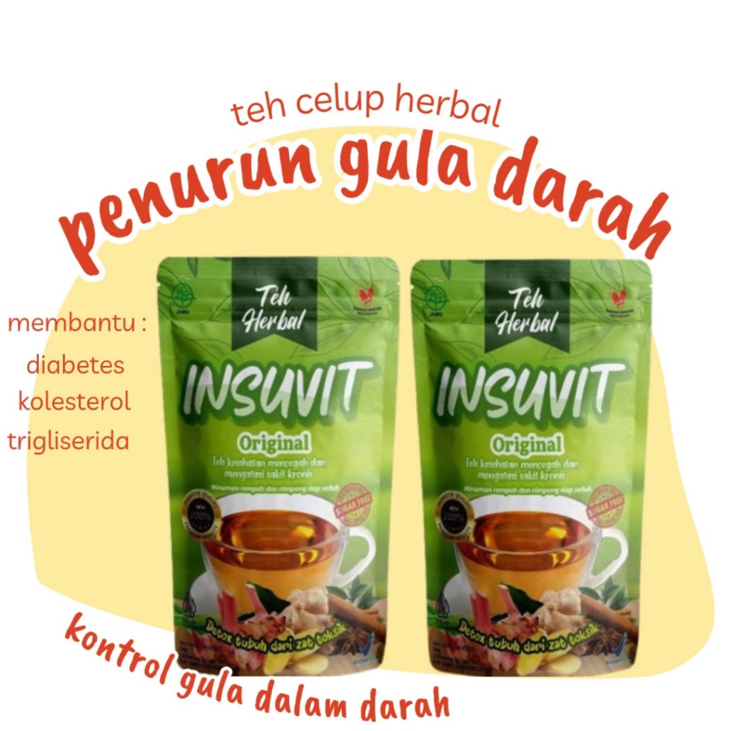 

TEH INSUVIT ORIGINAL JSR MENURUNKAN KADAR GULA DARAH TINGGI MENJAGA KADAR GULA ISI 30 - 150 TEA BAG