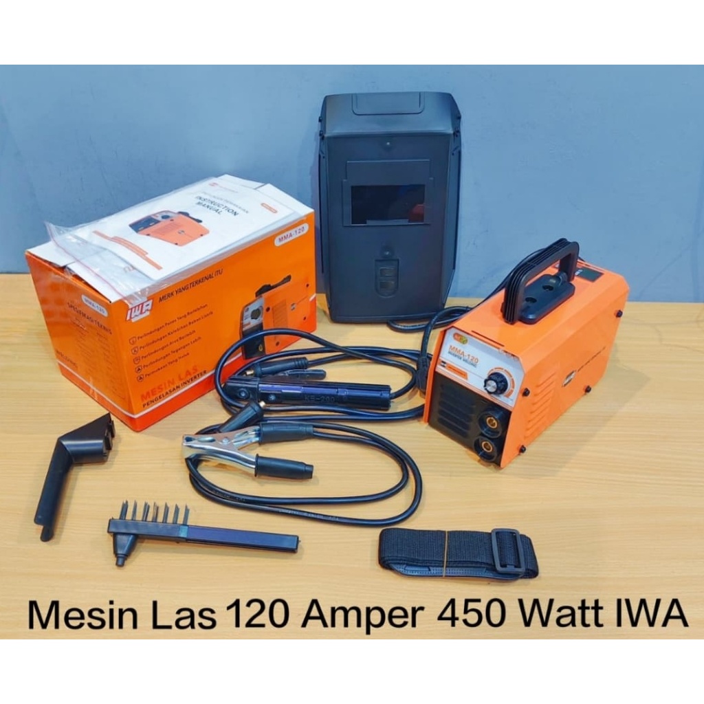 Mesin Las Listrik Inverter IWA MMA-120 | Portable Welder Mesin Las Mini Hemat Listrik
