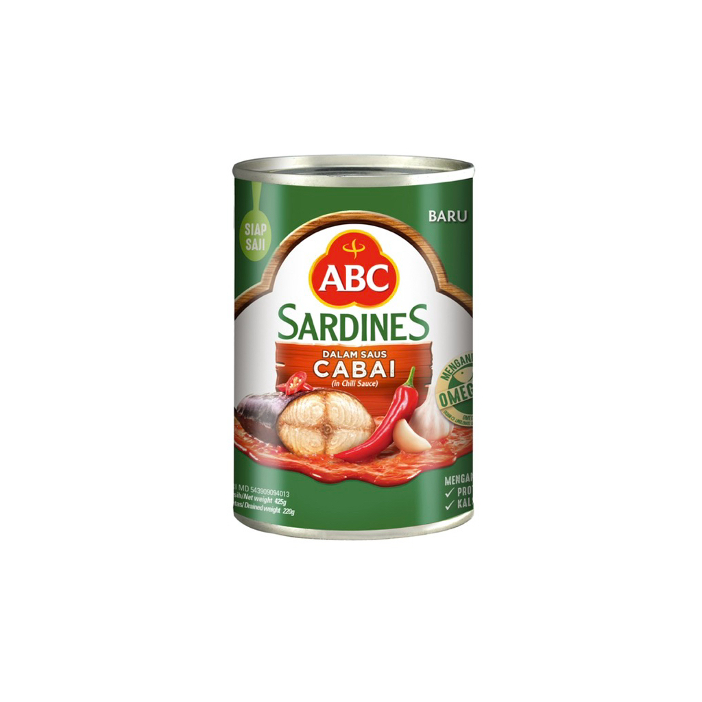 

ABC Sarden Sardines dalam Saus Cabai 425 gram