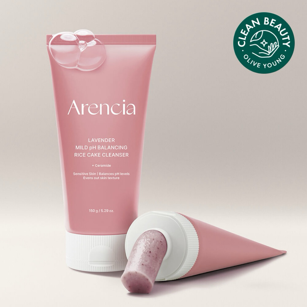 Arencia Lavender Mild pH Balancing Rice Cake Cleanser 150 gr