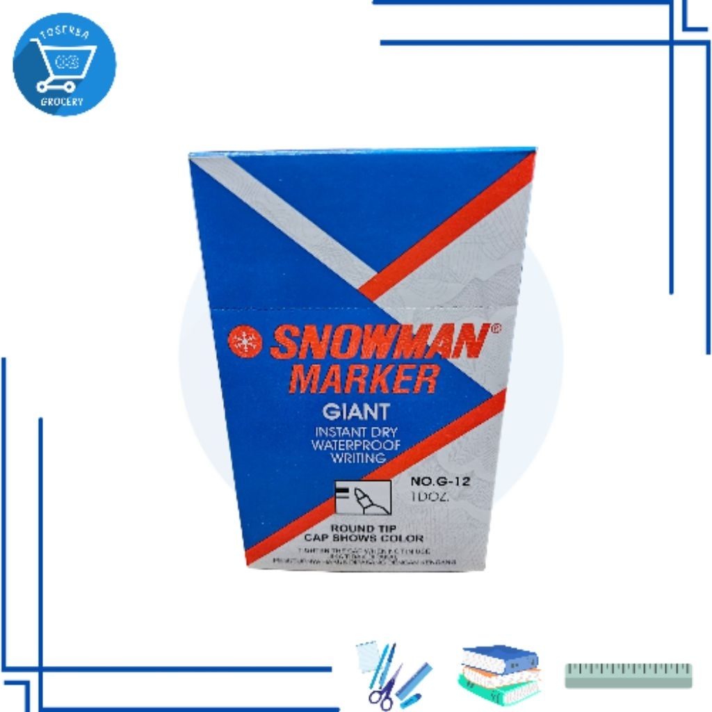 

SPIDOL SNOWMAN MARKER PERMANENT 1 PACK ISI 12