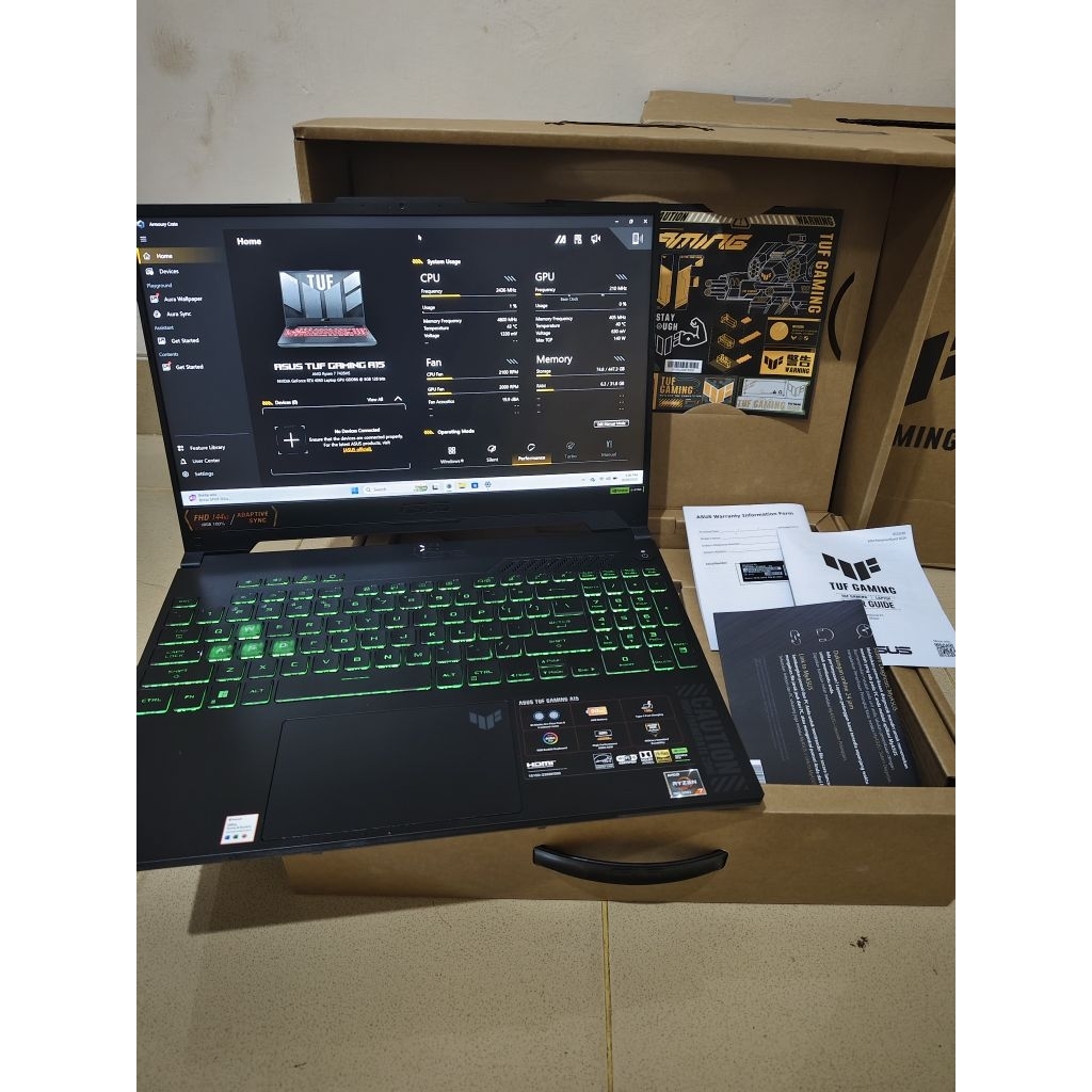 Asus TUF Gaming A15 FA507NVR Ryzen 7 RTX4060 RAM 32/512 SSD