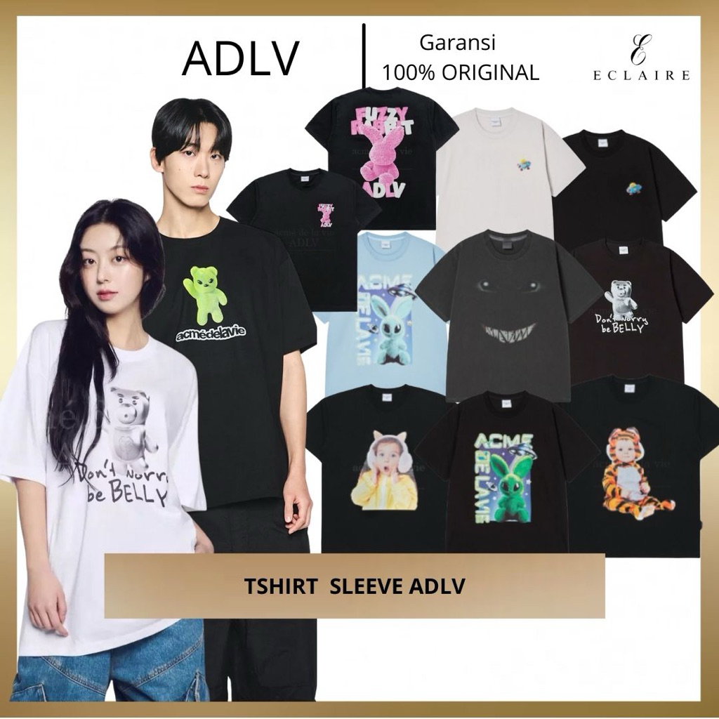 ADLV Green Bear Black T-Shirt