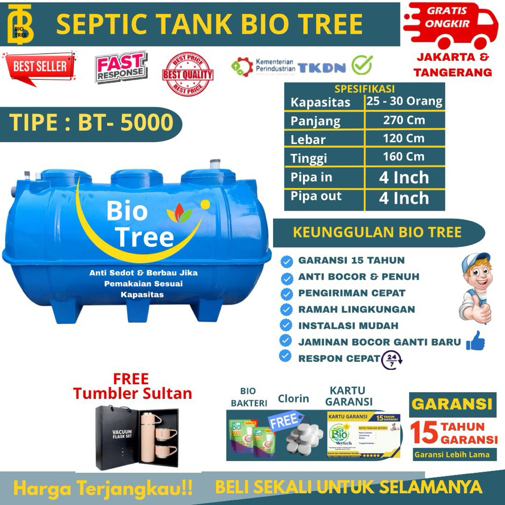 Septic Tank Bio Tree 5000 L