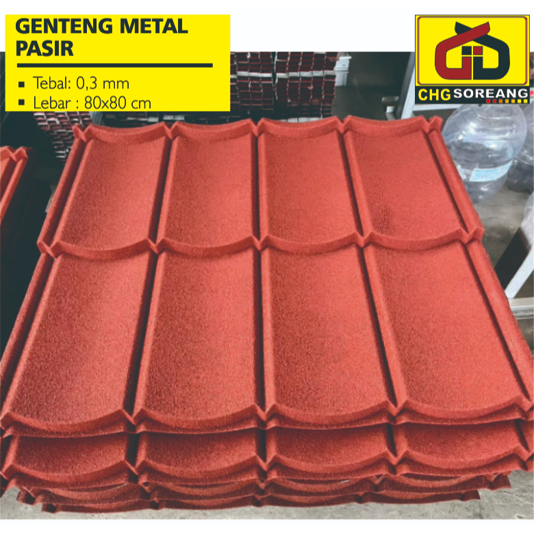 GENTENG PASIR ANTI KARAT 2X4 UKURAN 80X80