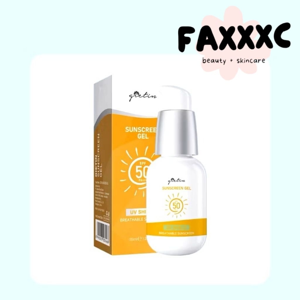 Gietin Sunscreen Gel SPF 50PA+++ | Suncreen UV | Suncreen Gietin