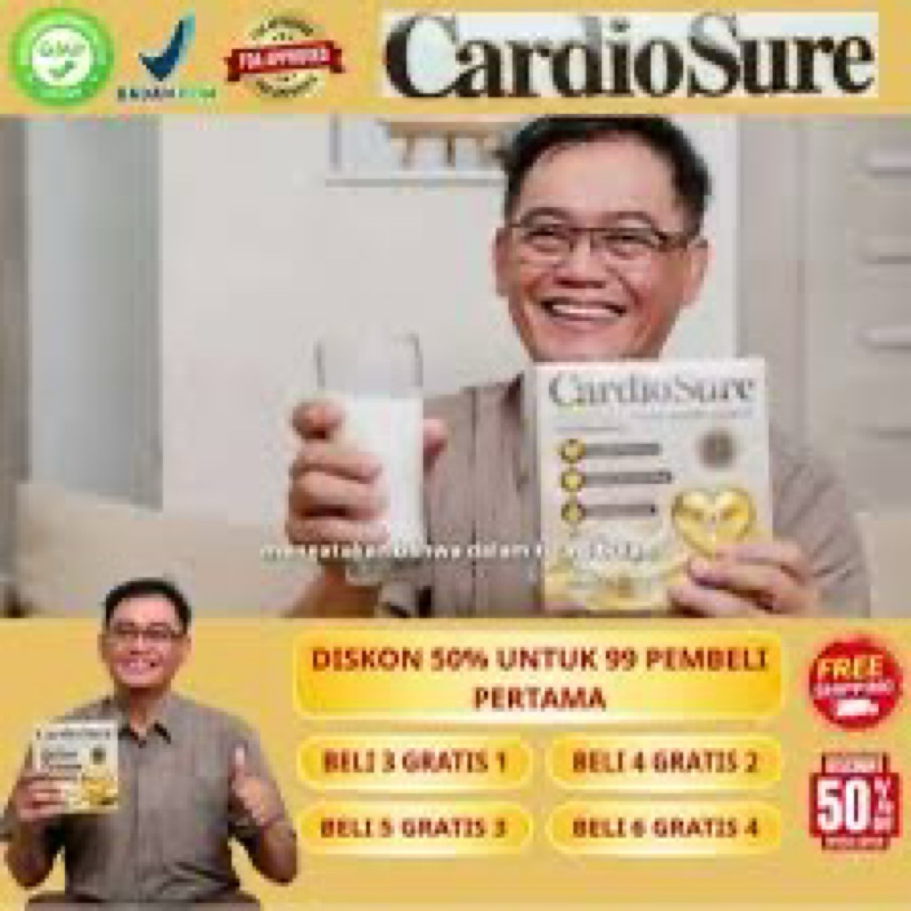 

CARDIOSURE ORIGINAL MILK PREMIUM SUSU HERBAL KOLESTEROL ASAM URAT