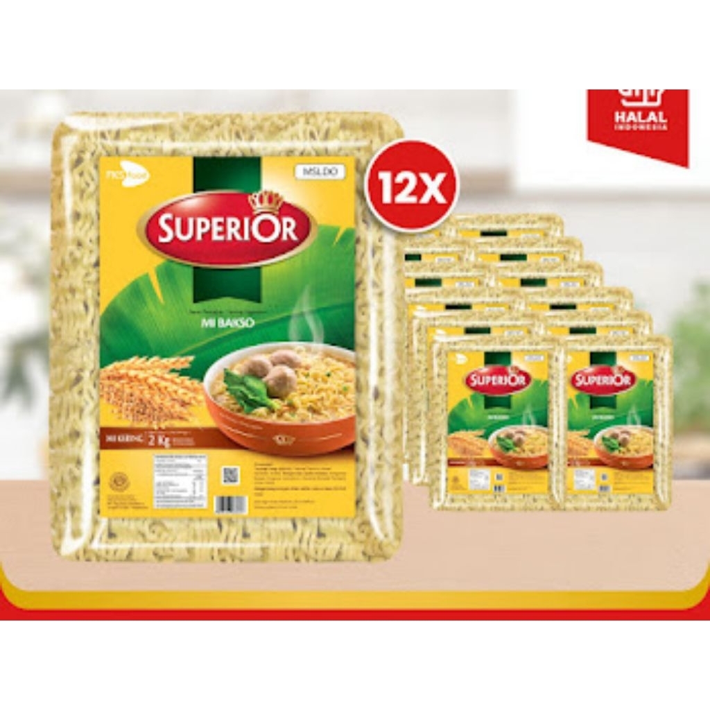 

Paket Bundling - Mi Superior Keriting - Mi Bakso - 12 Keping - 50gr - 12pcs