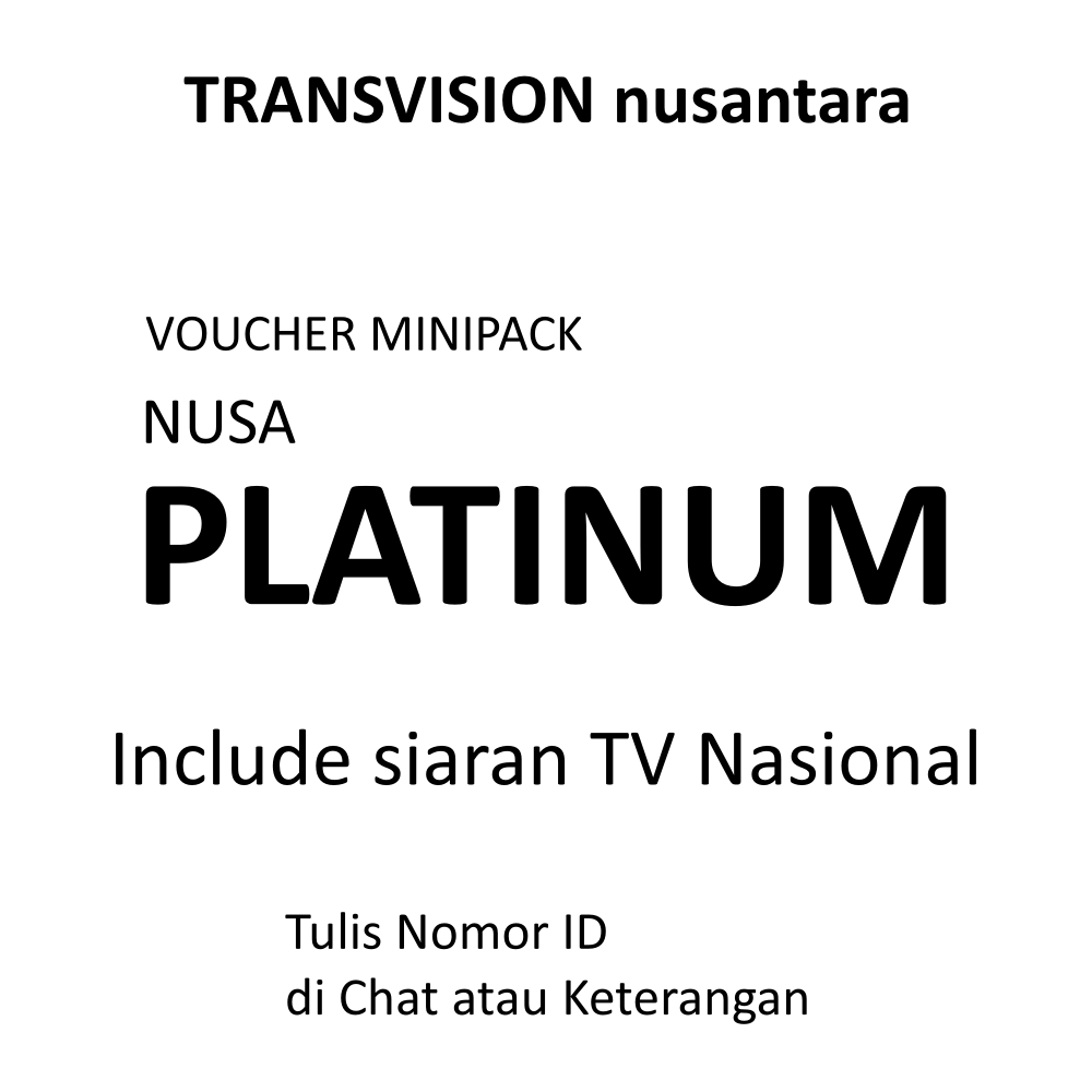 NUSANTARA HD PAKET NUSA PLATINUM