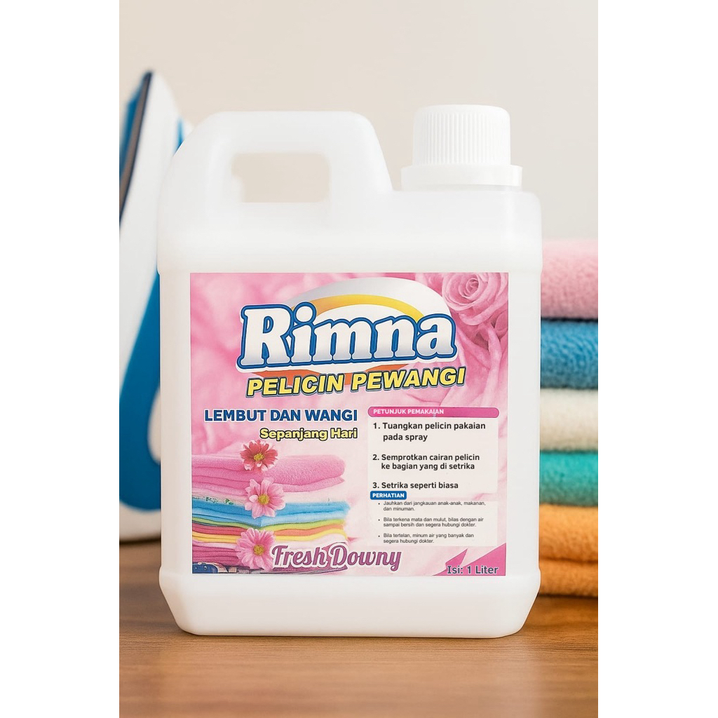 RIMNA Pelicin Pewangi Fresh Downy 1 Liter - Pelembut Baju Wangi Tahan Lama