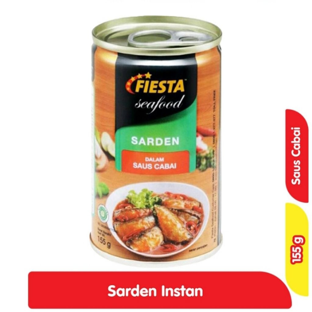 

Fiesta Seafood Sarden Saus Cabai Kaleng 155gr