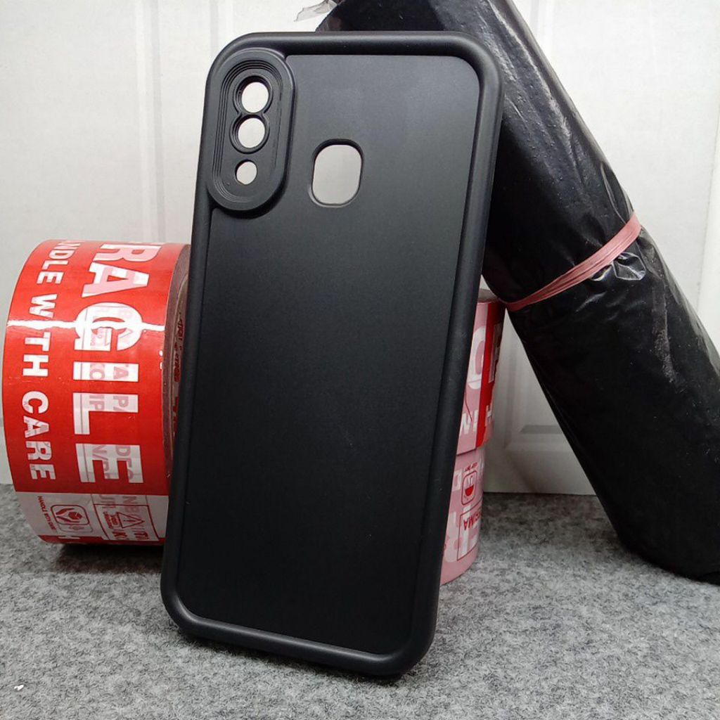 Case SAMSUNG A20 matte black procam softcase premium mewah berkualitas