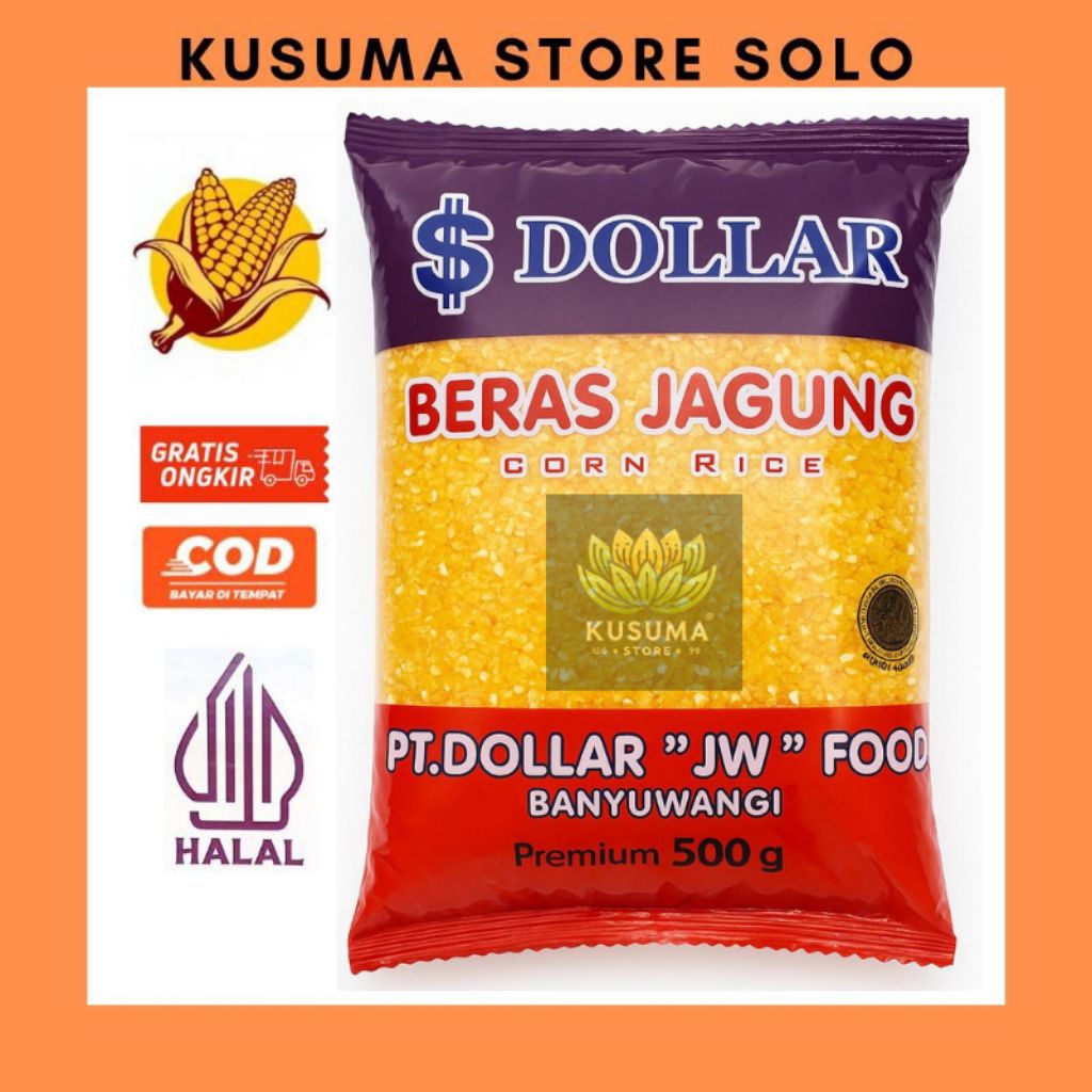 

500 Gram Beras Jagung Premium - Cocok Untuk Diet - Mencegah Diabetes - Gluten Free