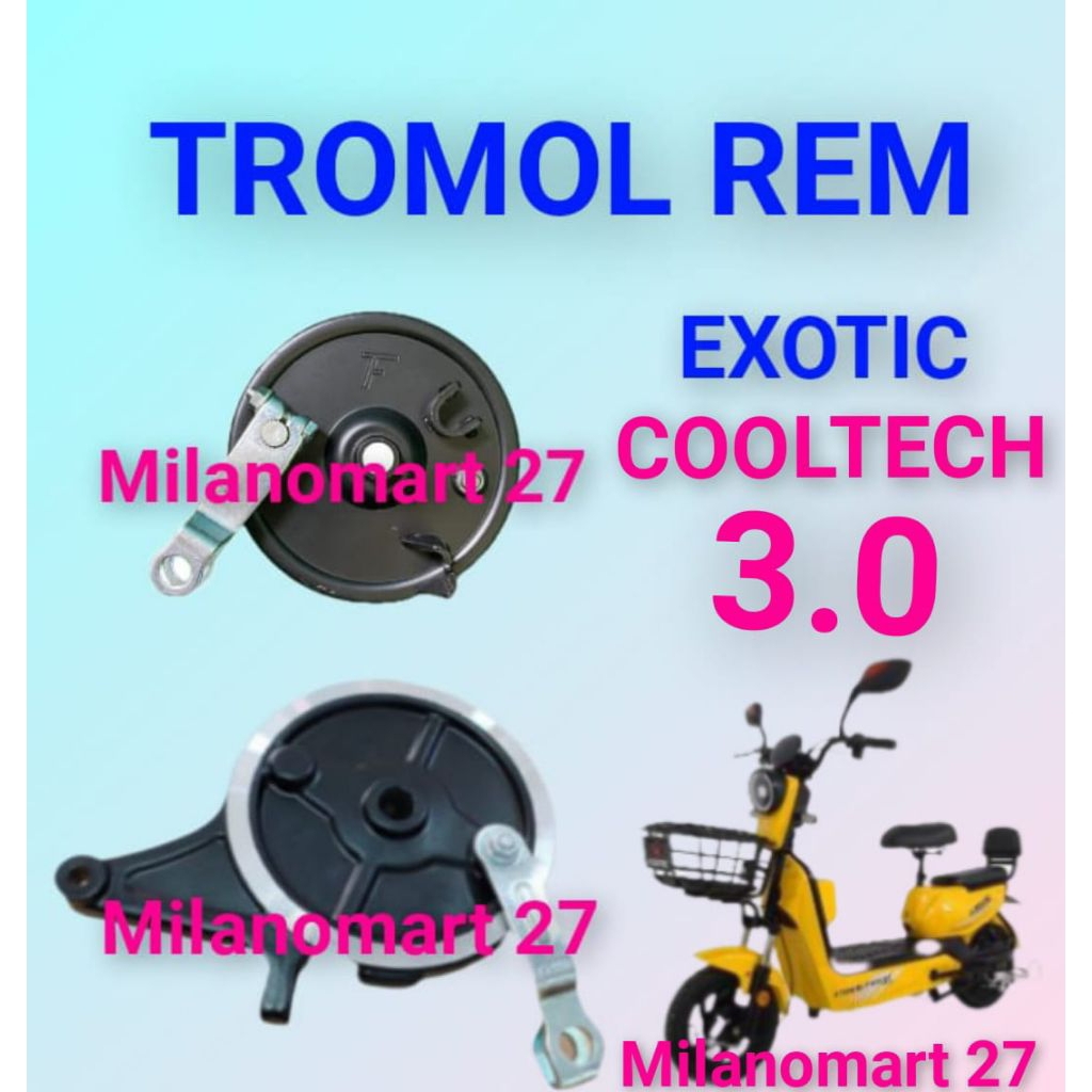 tromol rem exotic cooltech 3.0 rumah kampas rem sepeda listrik exotic cooltech 3.0
