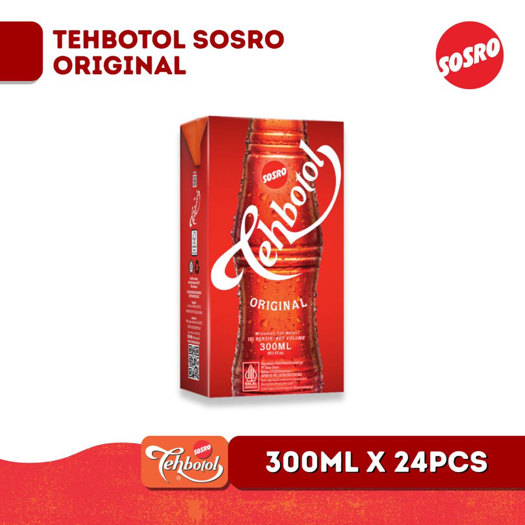 

Tehbotol Sosro Kotak 300 ml satudus isi 24