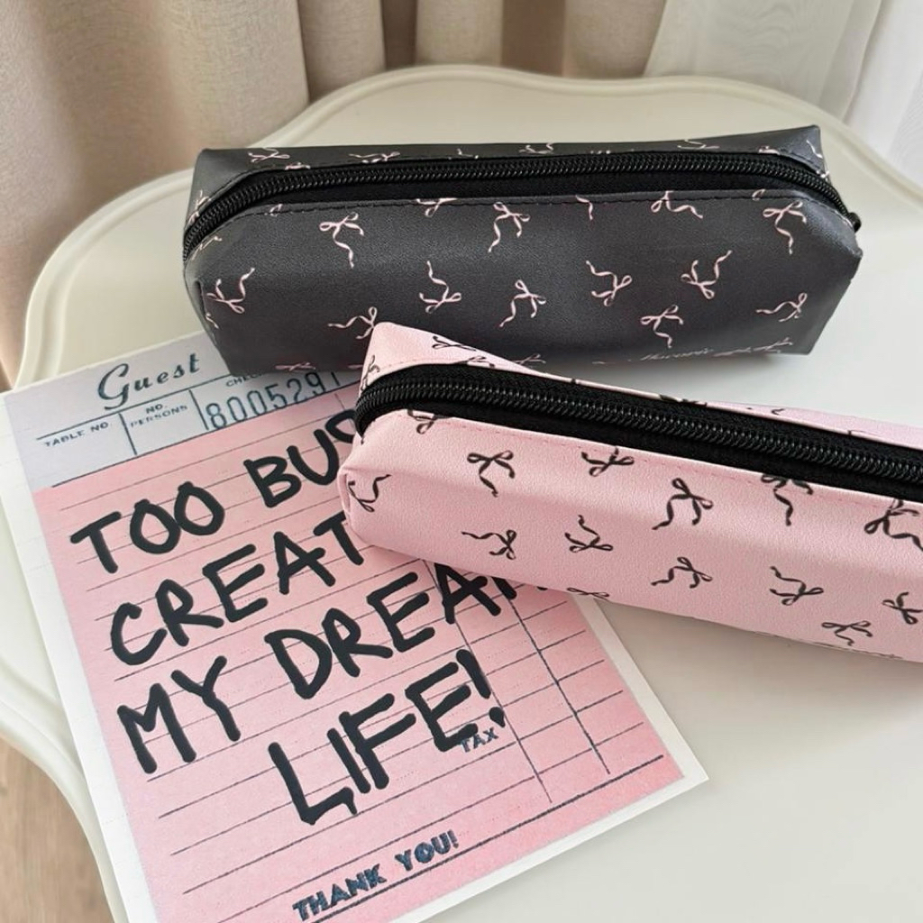 

Mocorie - Shuchere Pencil Case / Coquette Pensil Case / Tempat Pensil Coquette / Tempat Pensil Pita / Ribbon Pencil Case / Tempat Pensil Anak Sekolah Kuliah Kantor