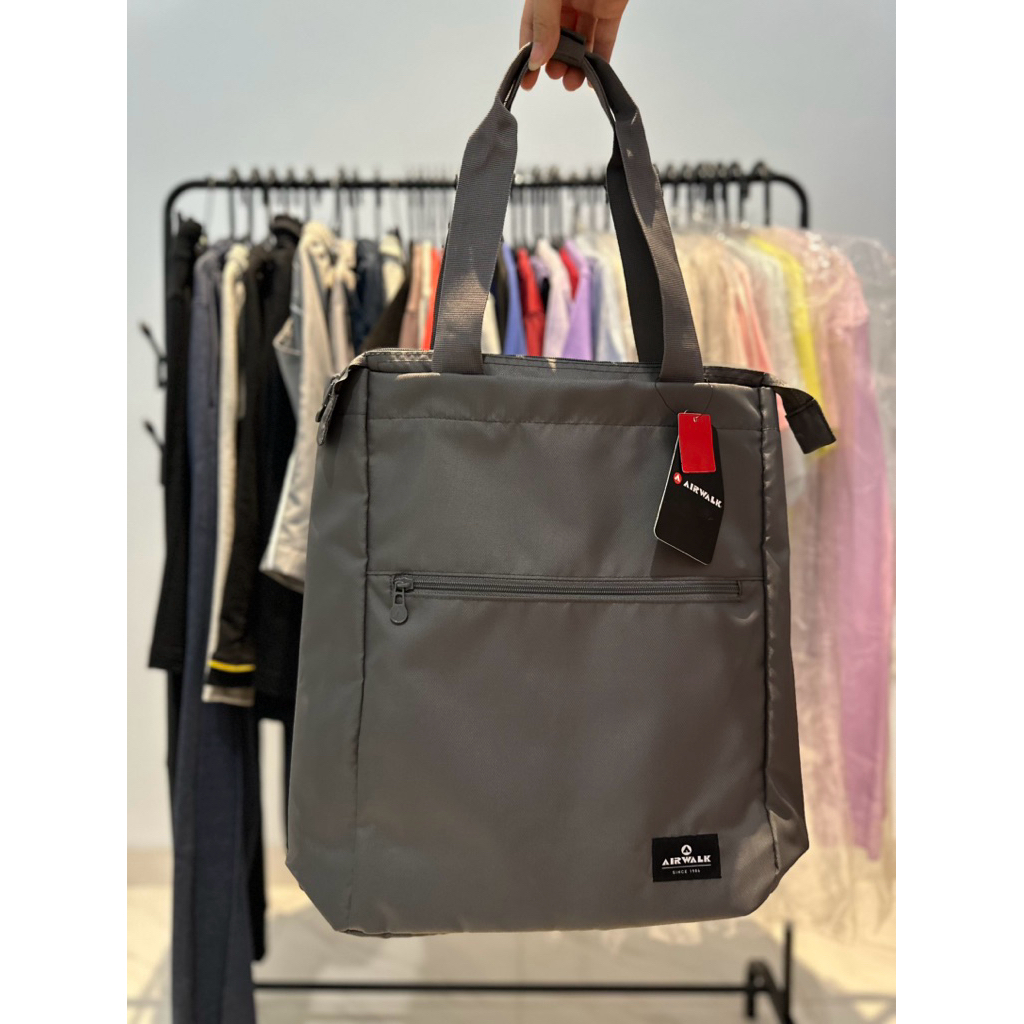 TAS TOTEBAG UNISEX AIRWALK COSMO TOTEBAG GREY AIWTB240711G TAS BAHU 100% ORIGINAL AIRWALK
