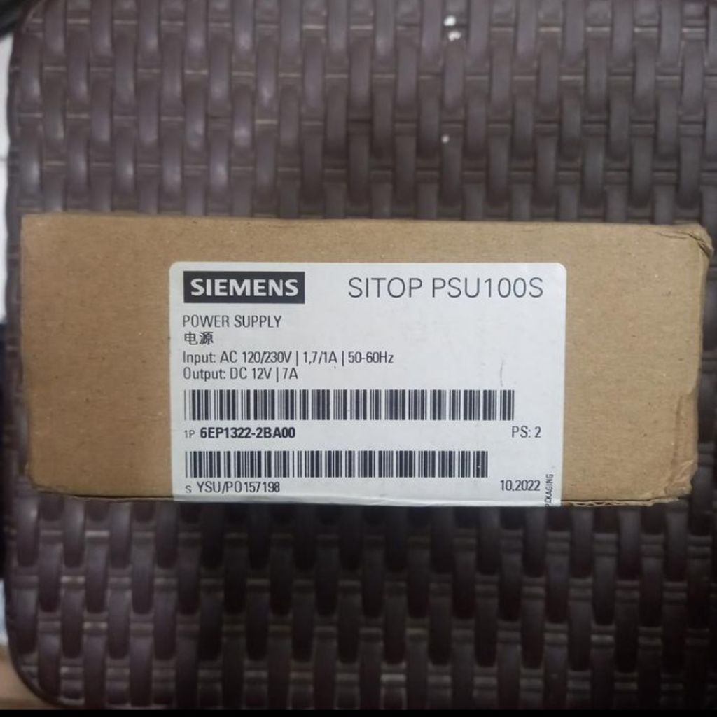 POWER SUPPLY SIEMENS 6EP1322-2BA00 SITOP PSU100S 7A/6EP1322-2BA00 SIEMENS ORIGINAL