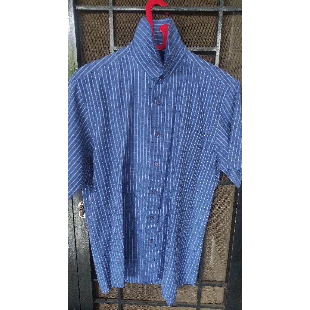 Kemeja cowok Stanley Adams lengan pendek