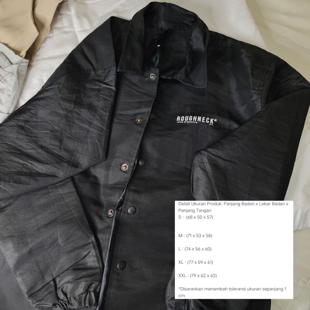 [preloved] Roughneck CJ120 Black Coma of Euphoria Coach Jacket XL