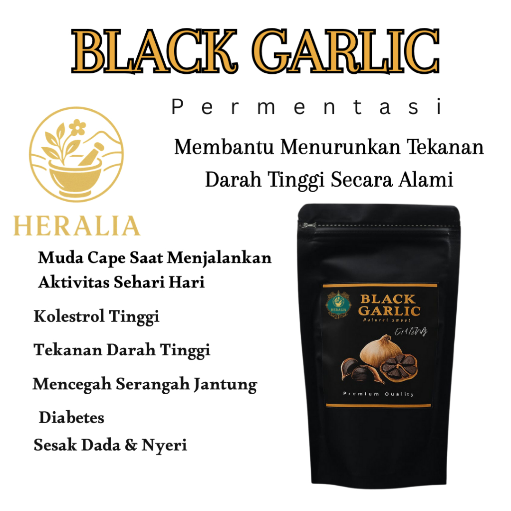 

COD Bawang Herbal Kating Black Garlic 200g & 60g Premium Quality Membantu Menurunkan Tekanan Darah Tinggi Secara Alami Original