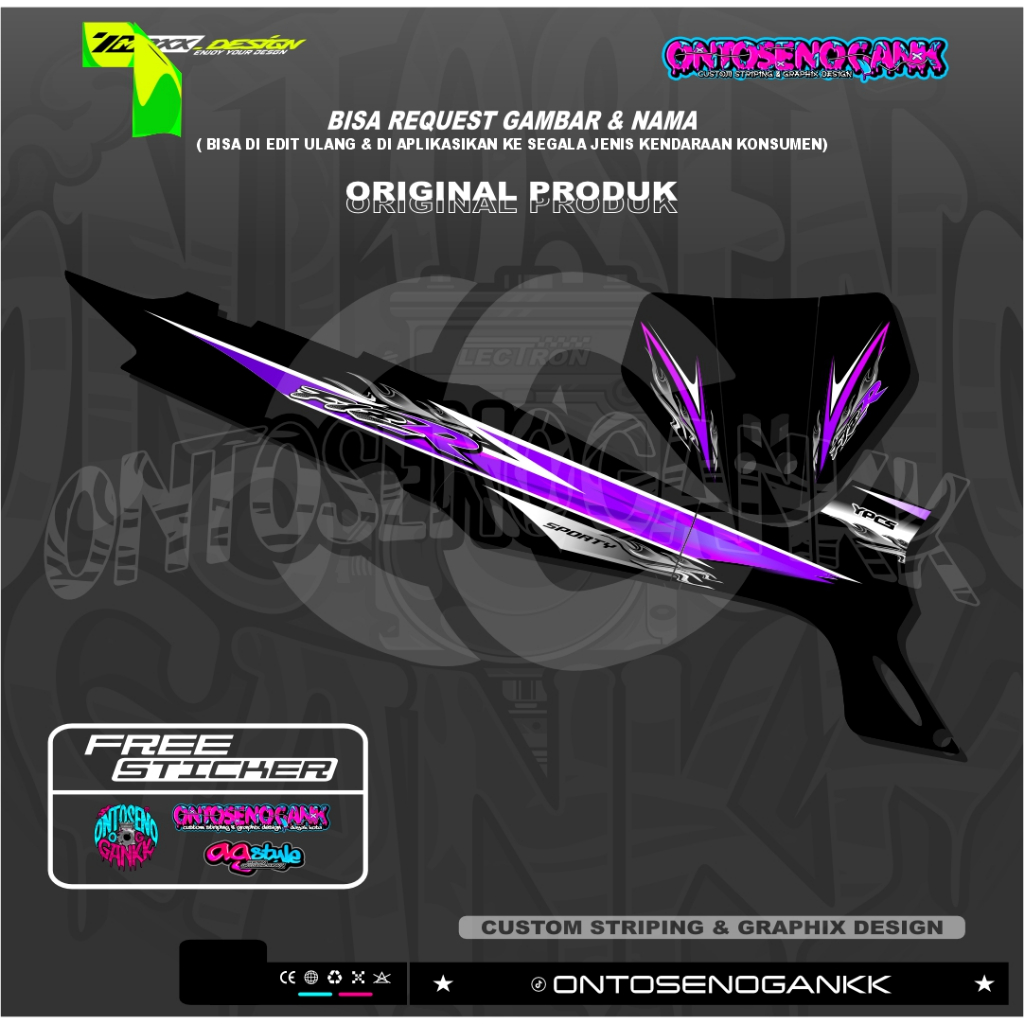 Striping Fizr Custom Fizr VARIASI Striping Fizr - Striping Fizr Full Clutch Fizr Sporty Striping F1z