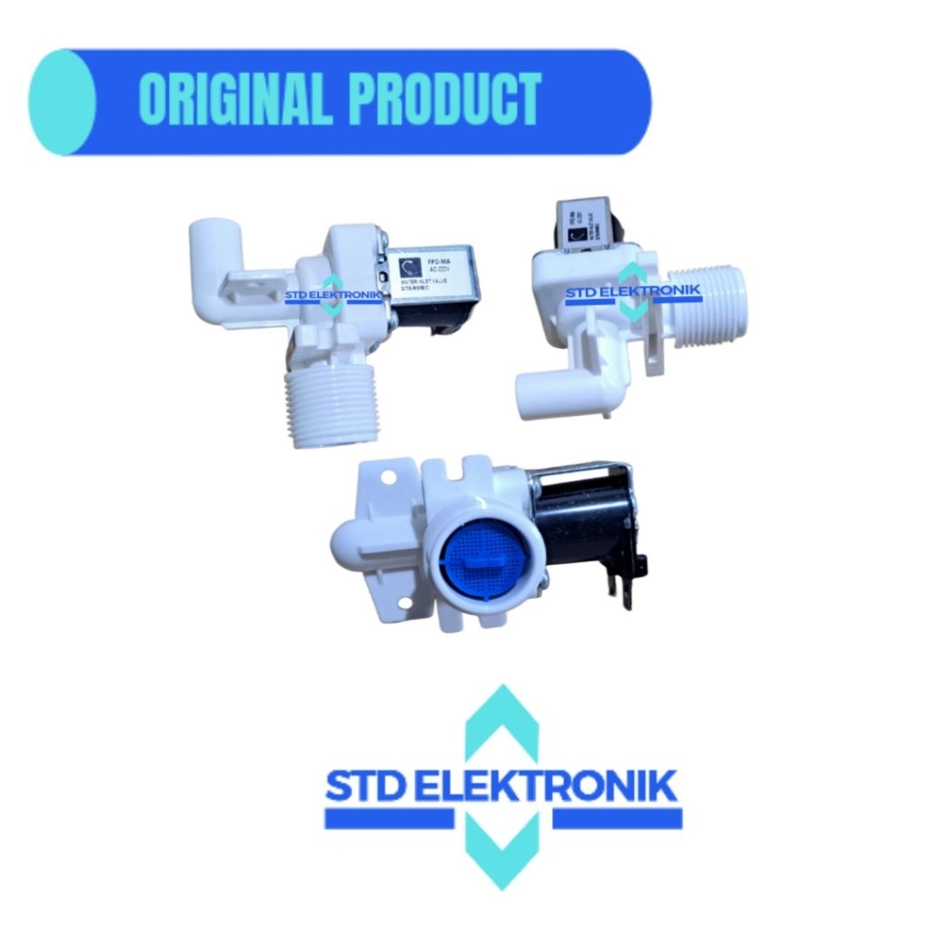 Selenoid mesin cuci 1 tabung denpoo top loading - Water inlet mesin cuci satu tabung - Stop kran mes