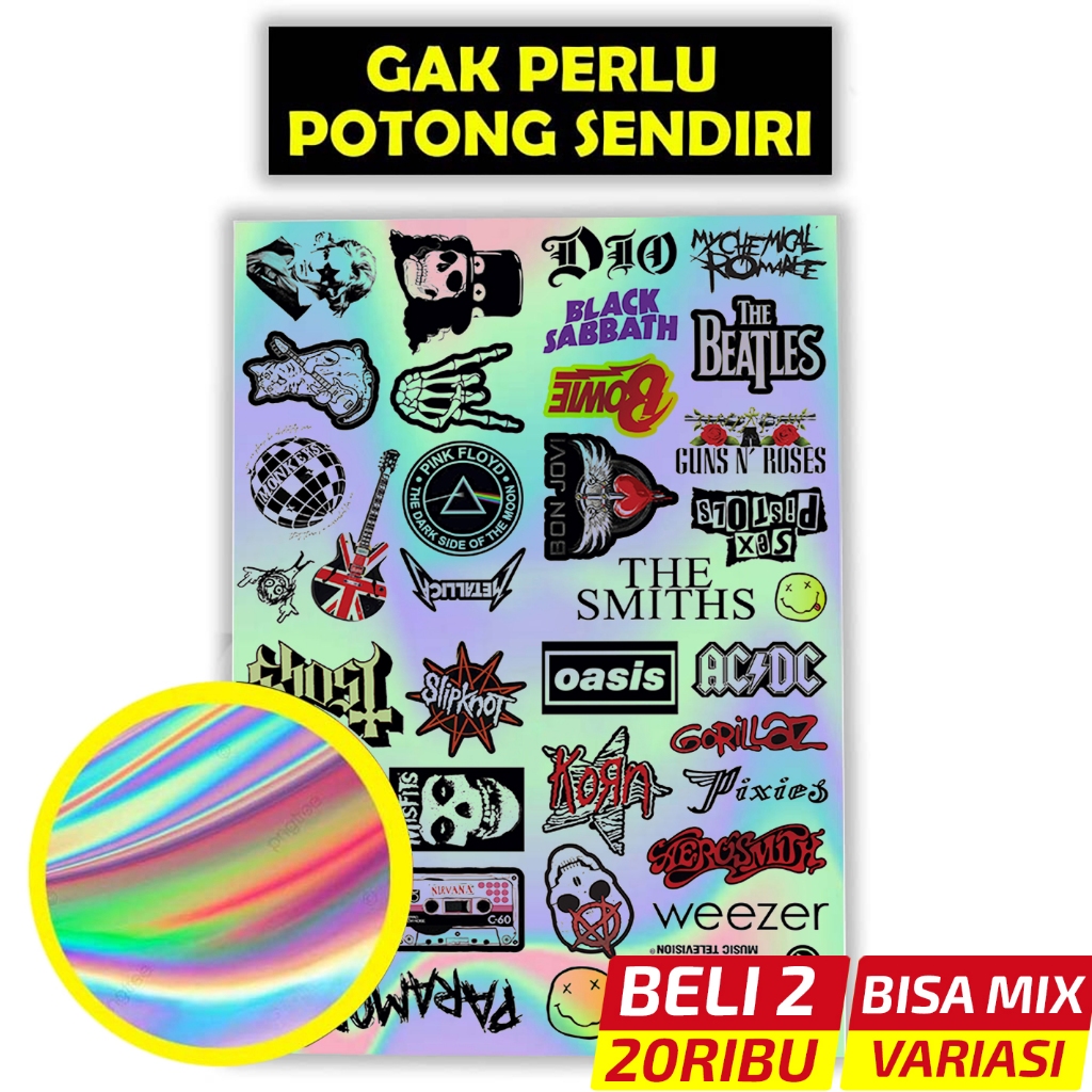 

Stiker Hologram Aesthetic, Sticker Aesthetic, Stiker Band Hologram, Sticker Band, Band Hologram 03