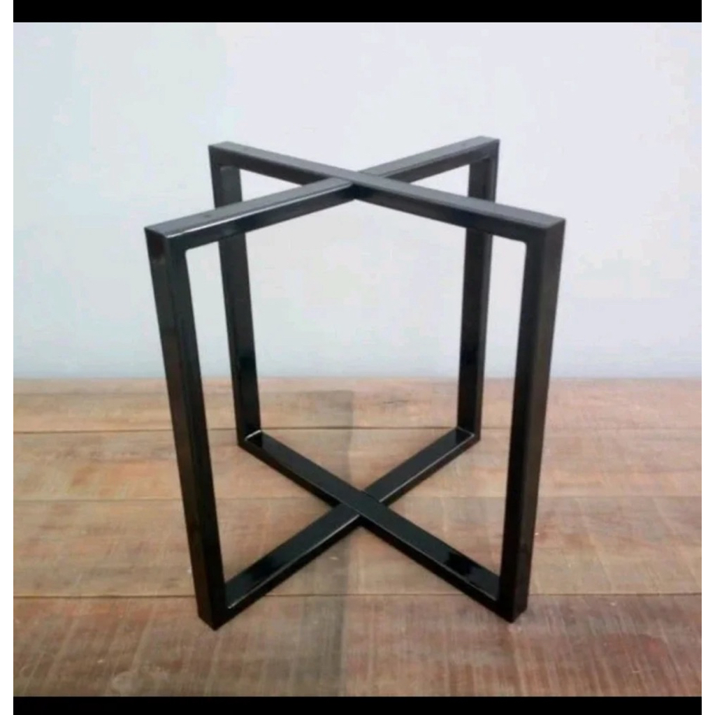 ( REALPICT 100% - FULL LAS ) Kaki Meja Cafe - Kaki Meja Minimalis - Kaki Meja Besi Hollow - Kaki Mej