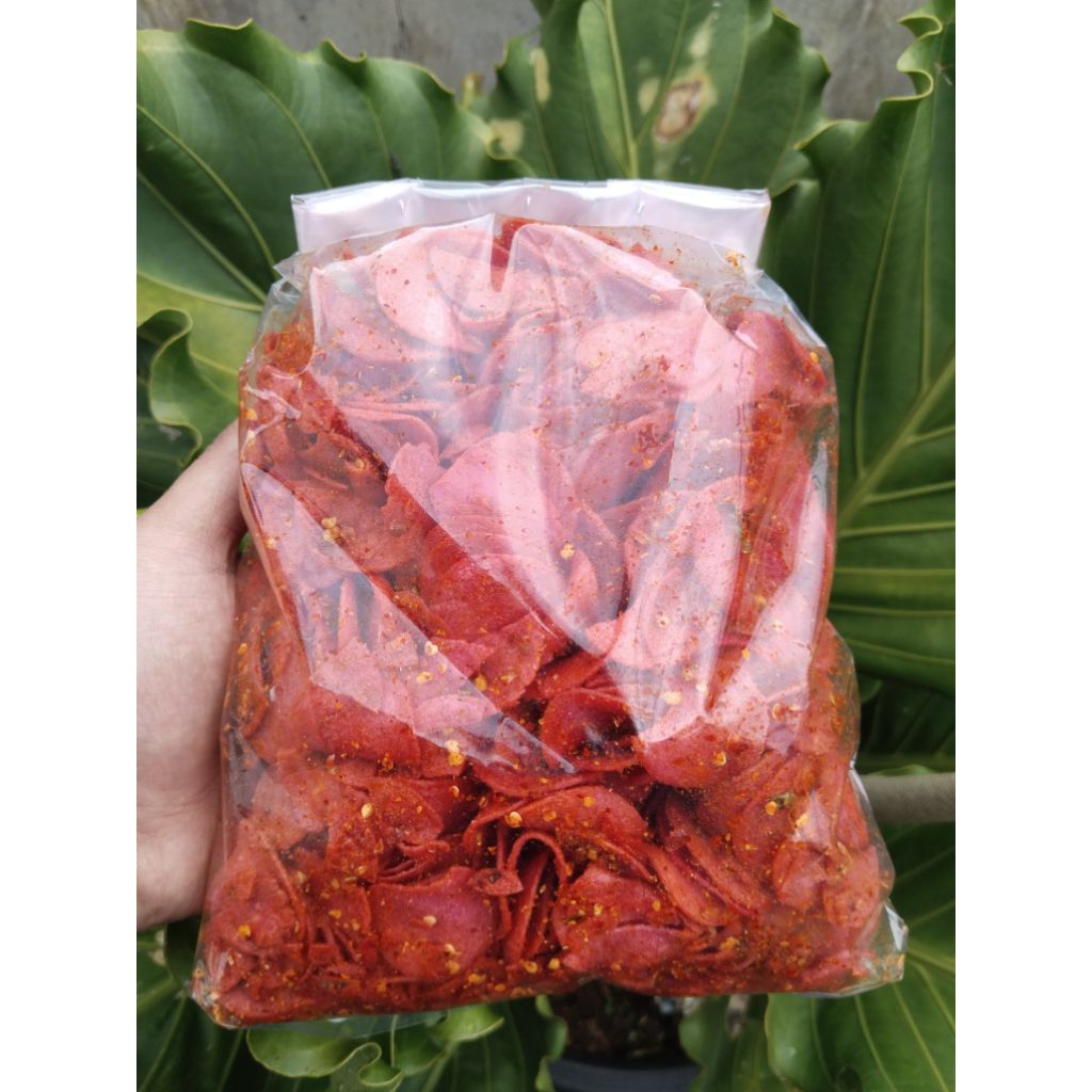 

Sosis goreng/Sosreng Pedas daun dan Original kemasan 250gr, 500gr, 1000gr