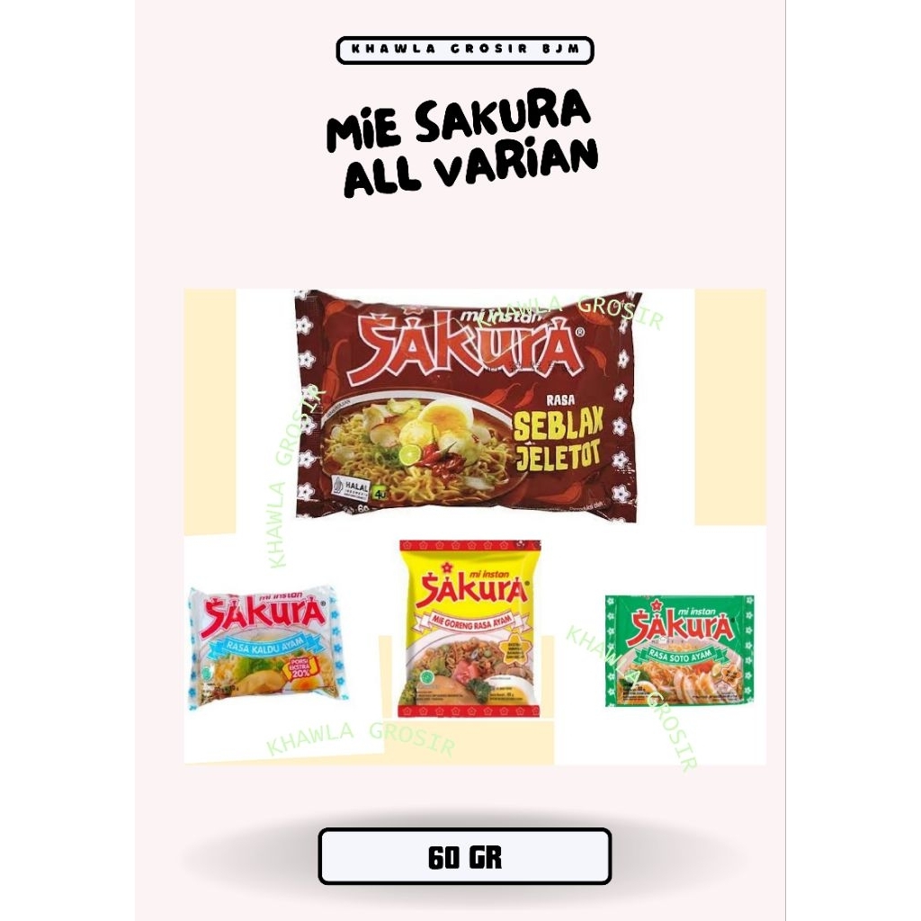 

Banjarmasin | Mie Sakura - Mie Kuah / Mie Sakura Goreng / Seblak Campur Mix / Mie Sakura Seblak