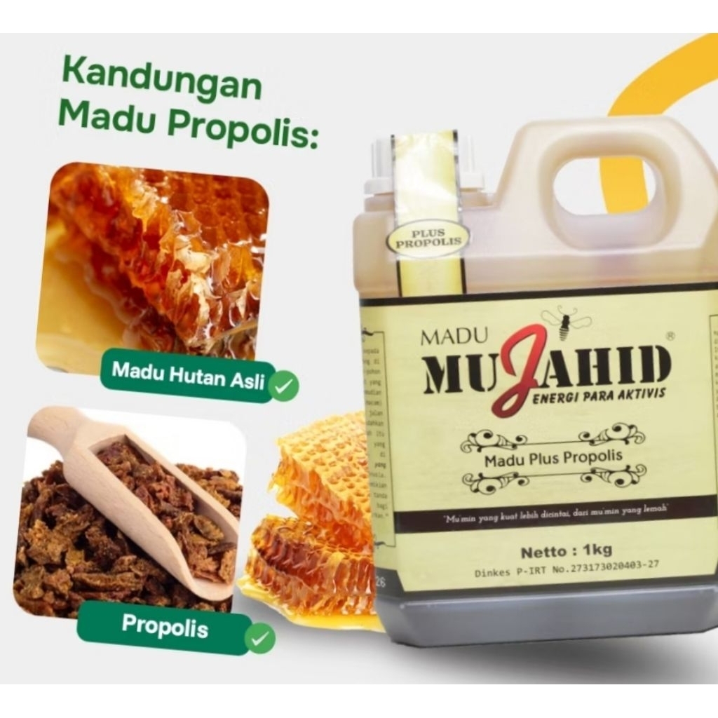 

Madu Mujahid plus propolis
